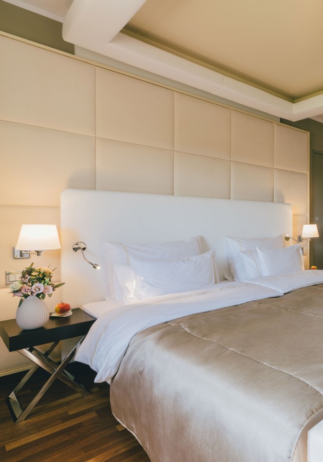 Hotel Reiters Supreme - Bett in der Penthouse Suite